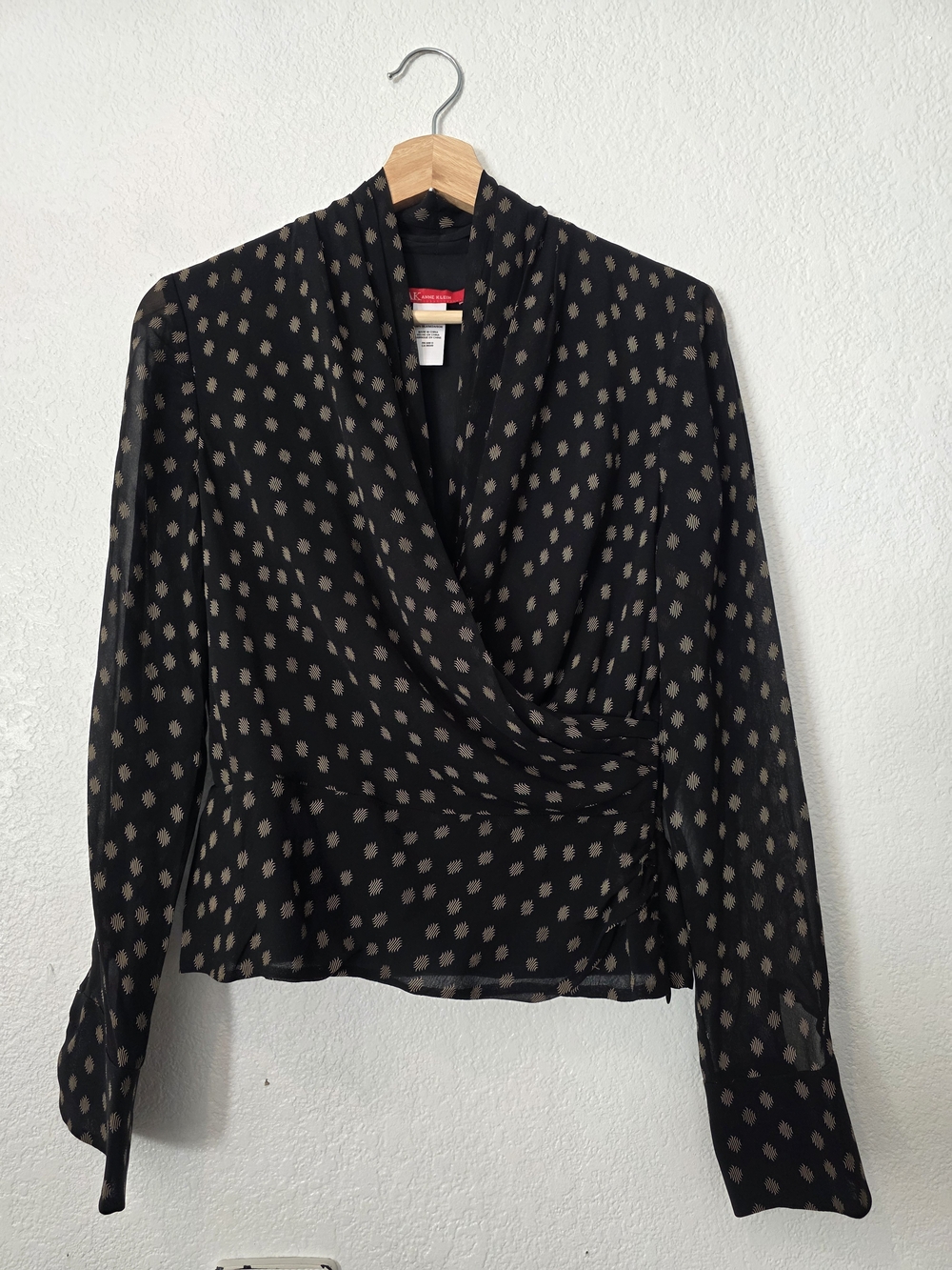 Anne Klein Wrap Blouse